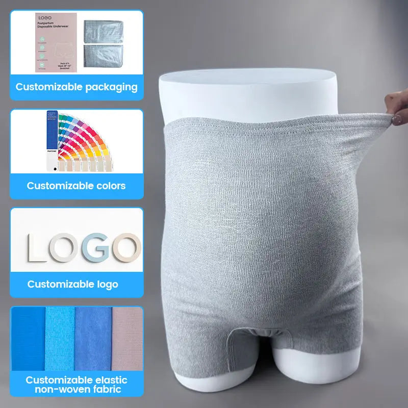 OEM High Elastic Postpartum Underwear | Disposable Menstrual Panties Little Cotton