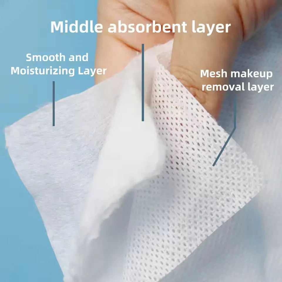 OEM 300gsm 3-Layer Spunlace Pure Cotton Roll | Little Cotton Little Cotton