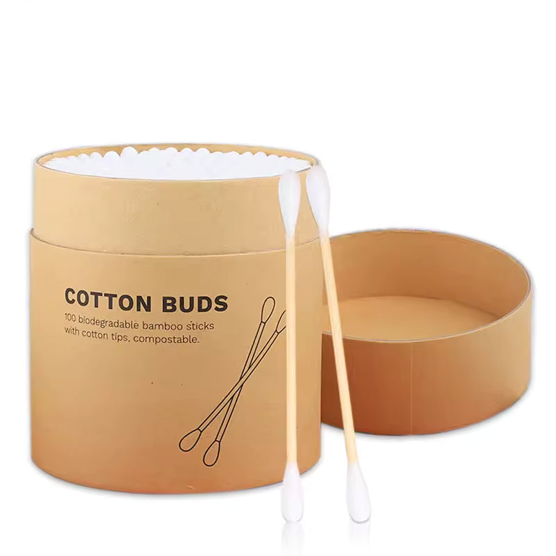 OEM Eco-Friendly Cotton Swabs in Kraft Box | Little Cotton