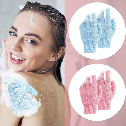OEM Double-Sided Exfoliating Bath Gloves | Little Cotton