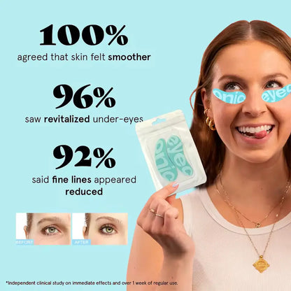 OEM Green Reusable Silicone Undereye Patches with Case | Little Cotton Little Cotton