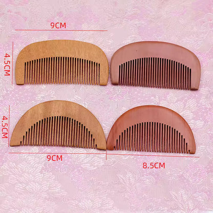 OEM Custom Sandalwood Mirror & Comb Set | Foldable Travel Grooming | Little Cotton