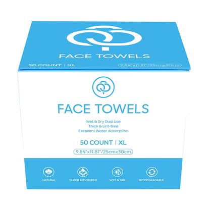 OEM 80GSM Biodegradable Spa Face Towelettes | Little Cotton