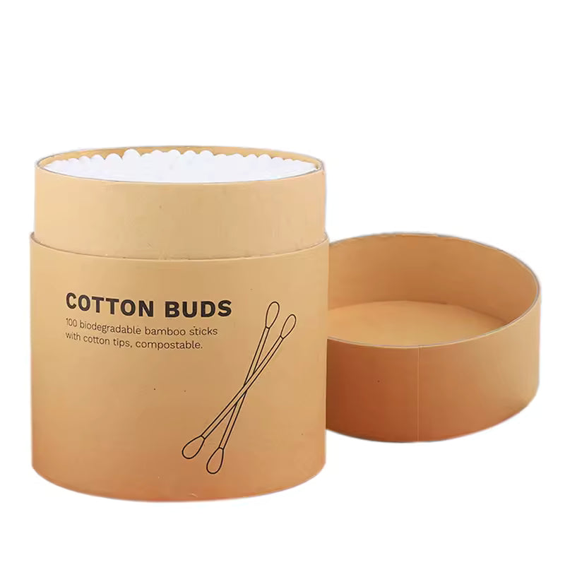 OEM Eco-Friendly Cotton Swabs in Kraft Box | Little Cotton