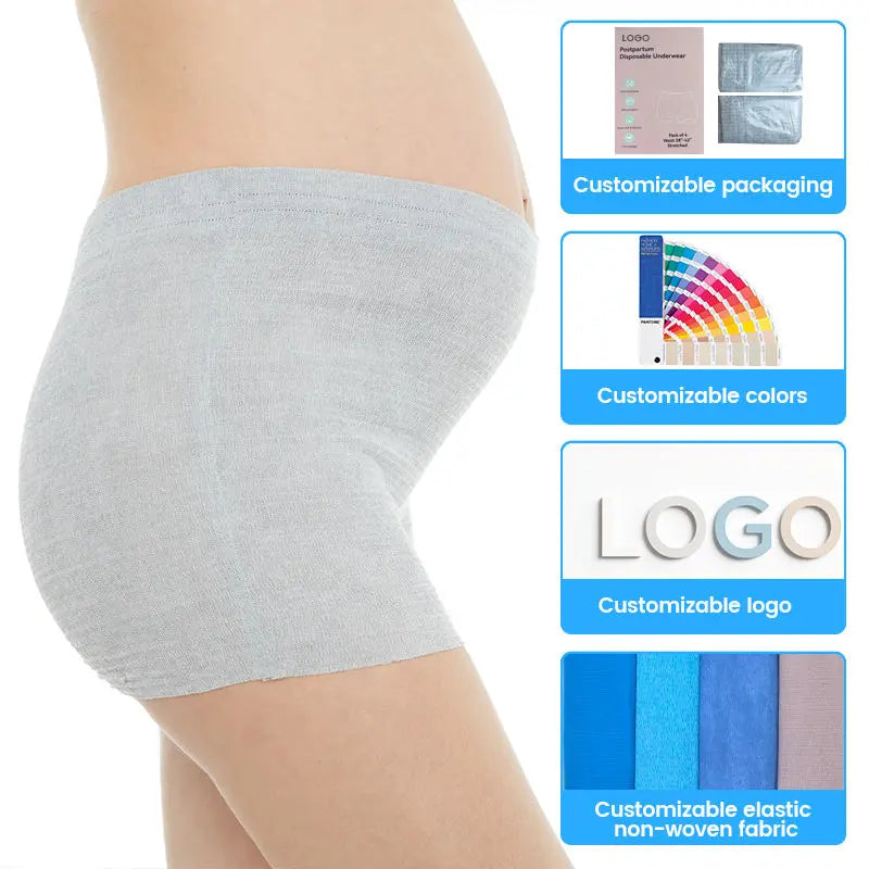 OEM High Elastic Postpartum Underwear | Disposable Menstrual Panties Little Cotton