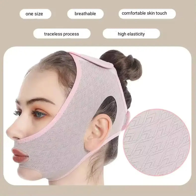 OEM Breathable V-Line Double Chin Reducer Belt | Little Cotton Little Cotton