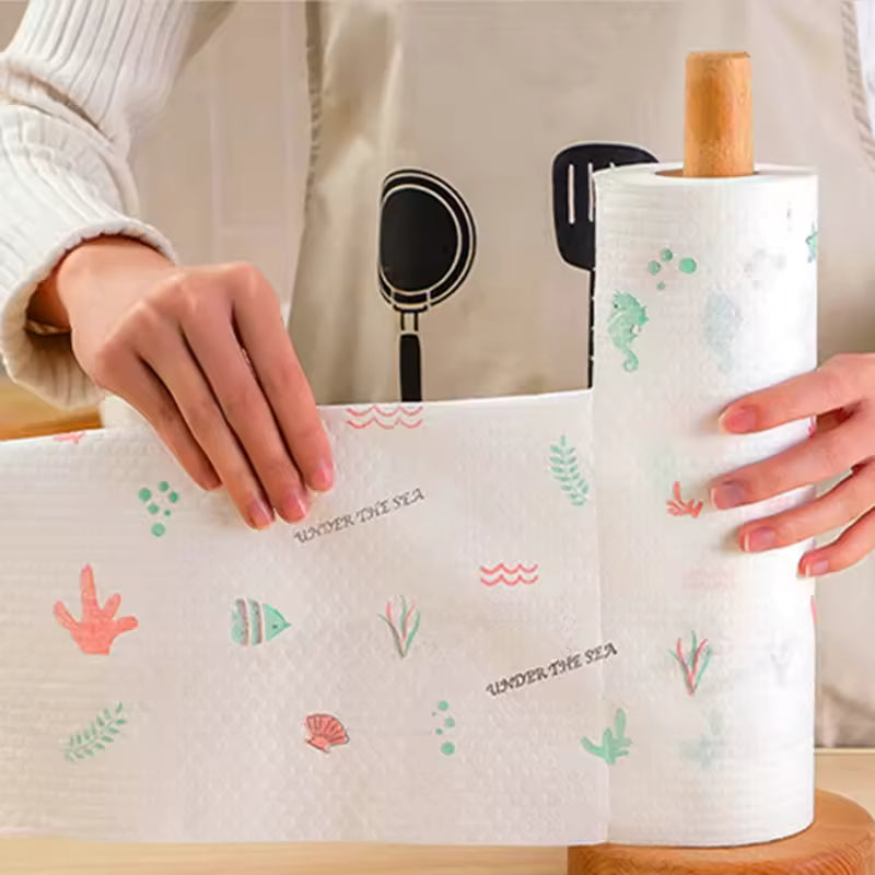 OEM Reusable Mix Wood Pulp Lazy Rags | Absorbent Kitchen Dishcloths | Little Cotton Little Cotton | Disposable Cotton Products Manufacturer & Wholesale