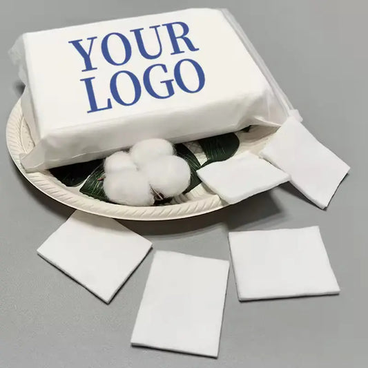 OEM 130gsm 3-Layer Square Cotton Pads (200pcs Bag) | Little Cotton Little Cotton
