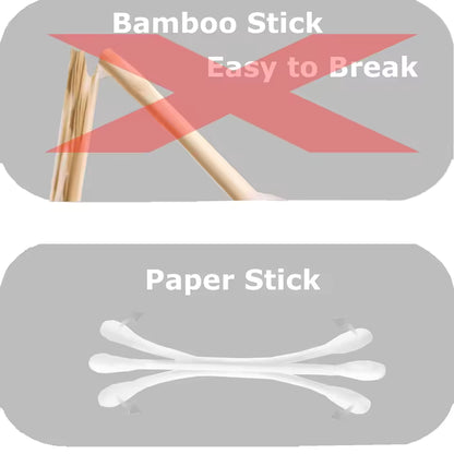 OEM 1000pcs Cotton Swab Set | Bulk Household Bamboo & Paper Buds