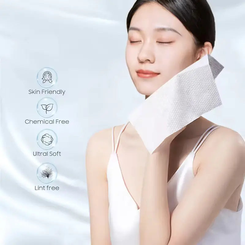 OEM 3-Ply Biodegradable Facial Wipes 26x30cm | Little Cotton Little Cotton