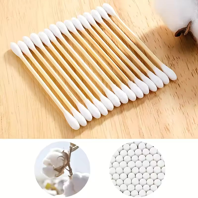 OEM Biodegradable Bamboo Cotton Buds 200pcs | Little Cotton