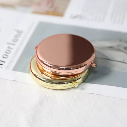 OEM Metal Foldable Pocket Mirror | Custom Laser Logo | Little Cotton