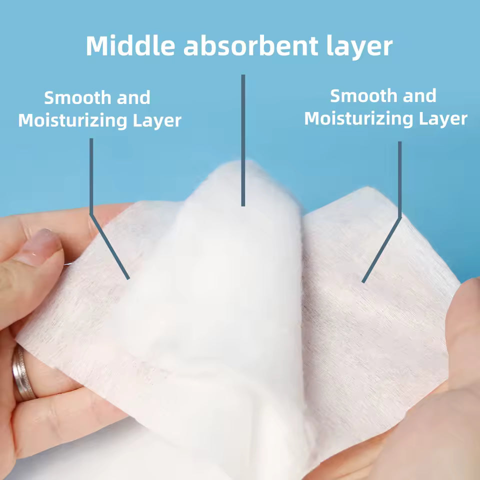 OEM 3-Layer Water-Jet Cotton Roll | 90cm 150-180GSM | Little Cotton - Little Cotton | Disposable Cotton Products Manufacturer & Wholesale