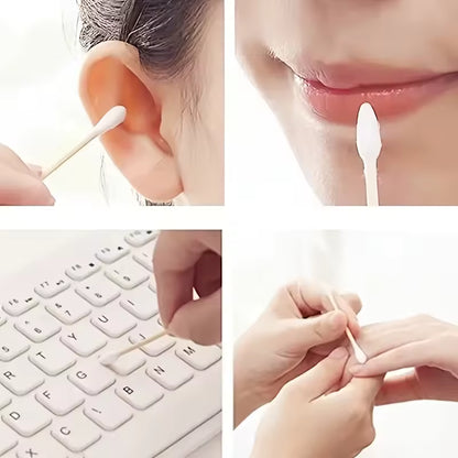 OEM Biodegradable Bamboo Cotton Buds 200pcs | Little Cotton