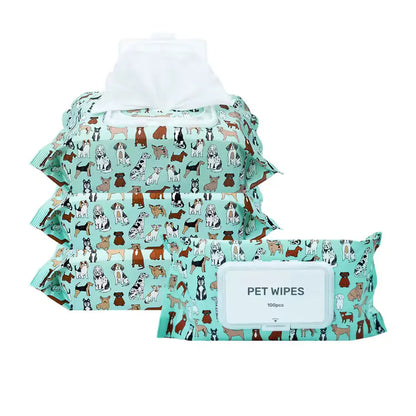 OEM Organic Pet Dog Wet Wipes | 100pcs Bulk Pack | Little Cotton Little Cotton