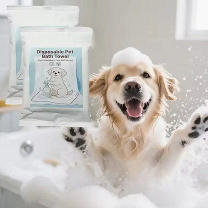 OEM 60x120cm Disposable Pet Bath Towels | 70g Heavy Duty | Little Cotton Little Cotton