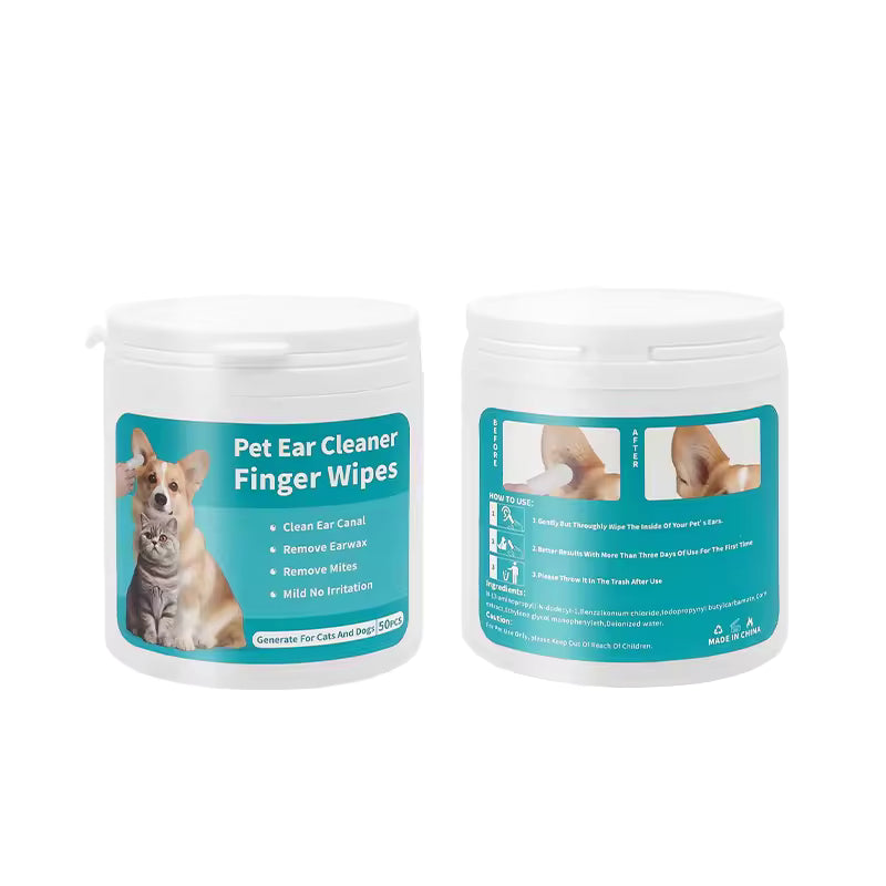 OEM Hypoallergenic Pet Finger Wipes | Ear & Dental Care | Little Cotton - Little Cotton | Disposable Cotton Products Manufacturer & Wholesale