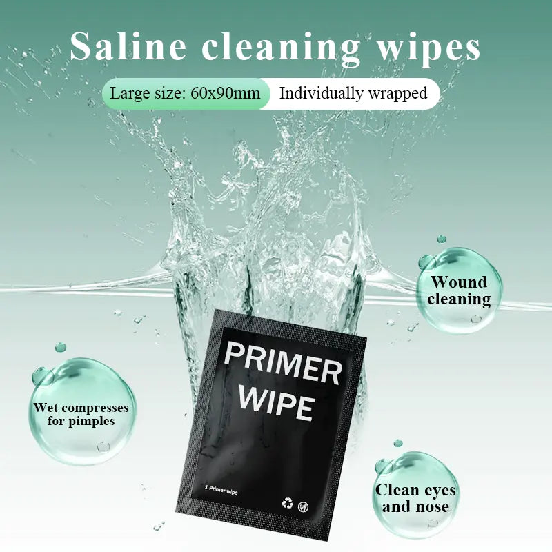 OEM Individually Wrapped Normal Saline Primer Wipes | Little Cotton Little Cotton