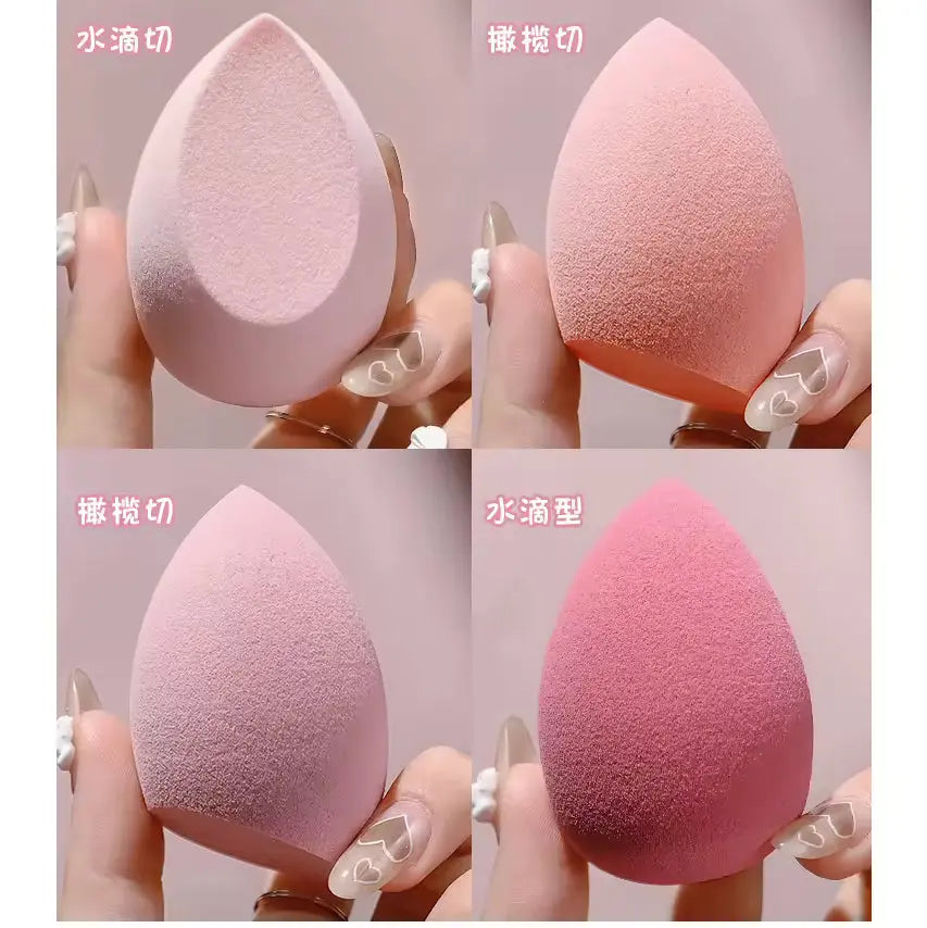 OEM 4Pcs Latex-Free Makeup Sponge Set | Teardrop Blender | Little Cotton Little Cotton | Disposable Cotton Products Manufacturer & Wholesale