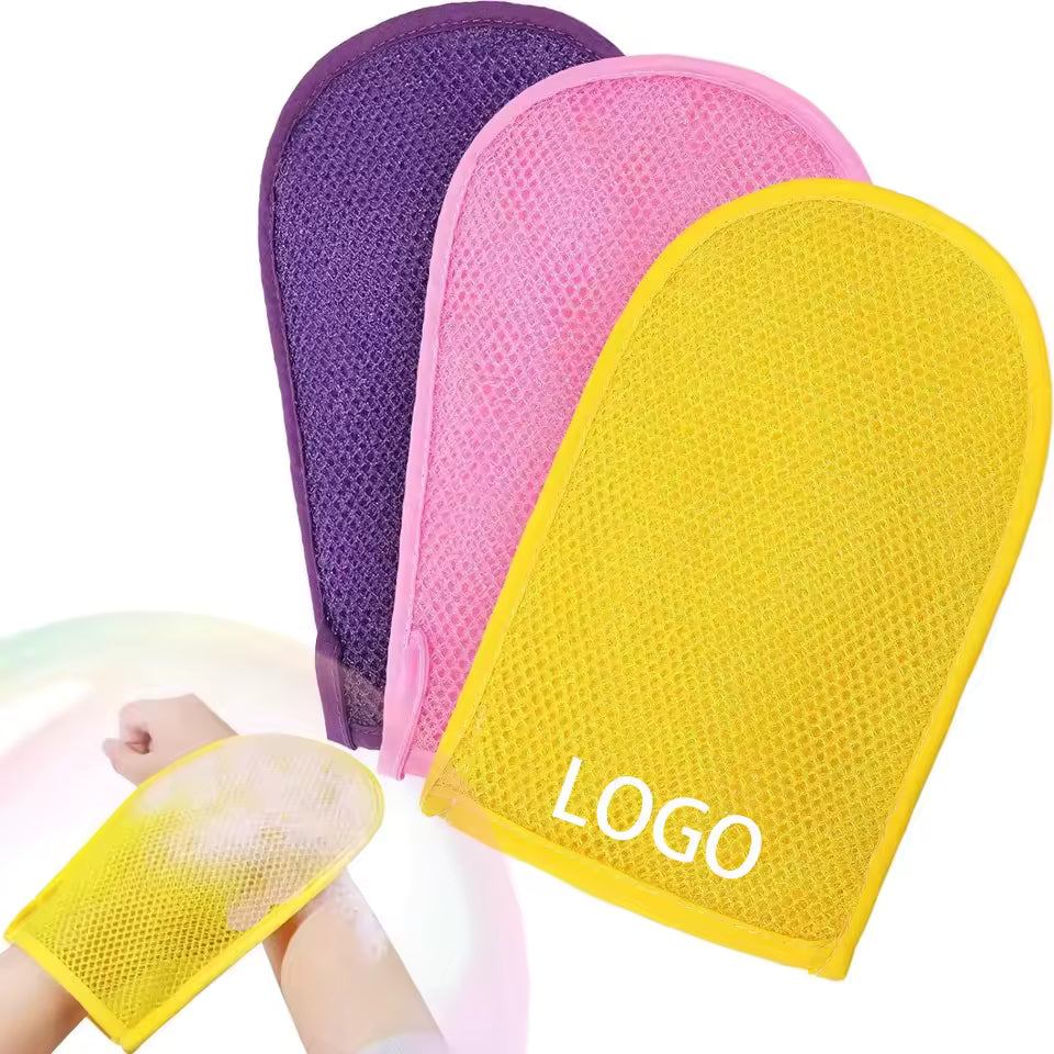 OEM Disposable Nylon Exfoliating Gloves | Little Cotton