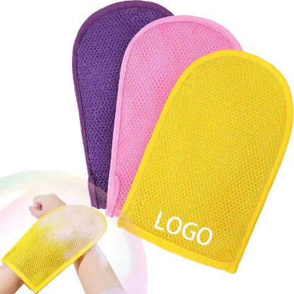 OEM Disposable Nylon Exfoliating Gloves | Little Cotton