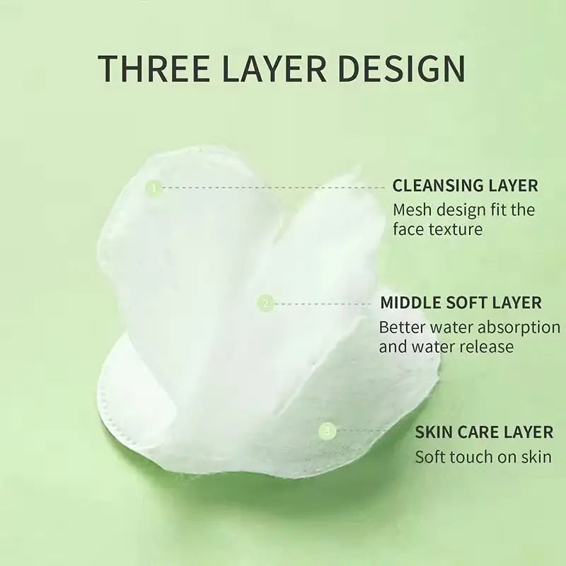 OEM Pure Cotton Round Facial Cleaning Pads | Little Cotton Little Cotton