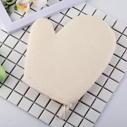 Wholesale Eco-Friendly Cotton Linen Exfoliating Bath Mitt | 2-in-1 Scrubber | Little Cotton