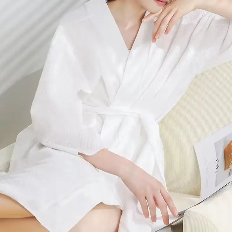 OEM Biodegradable Disposable Spunlace Bathrobes | Little Cotton Little Cotton