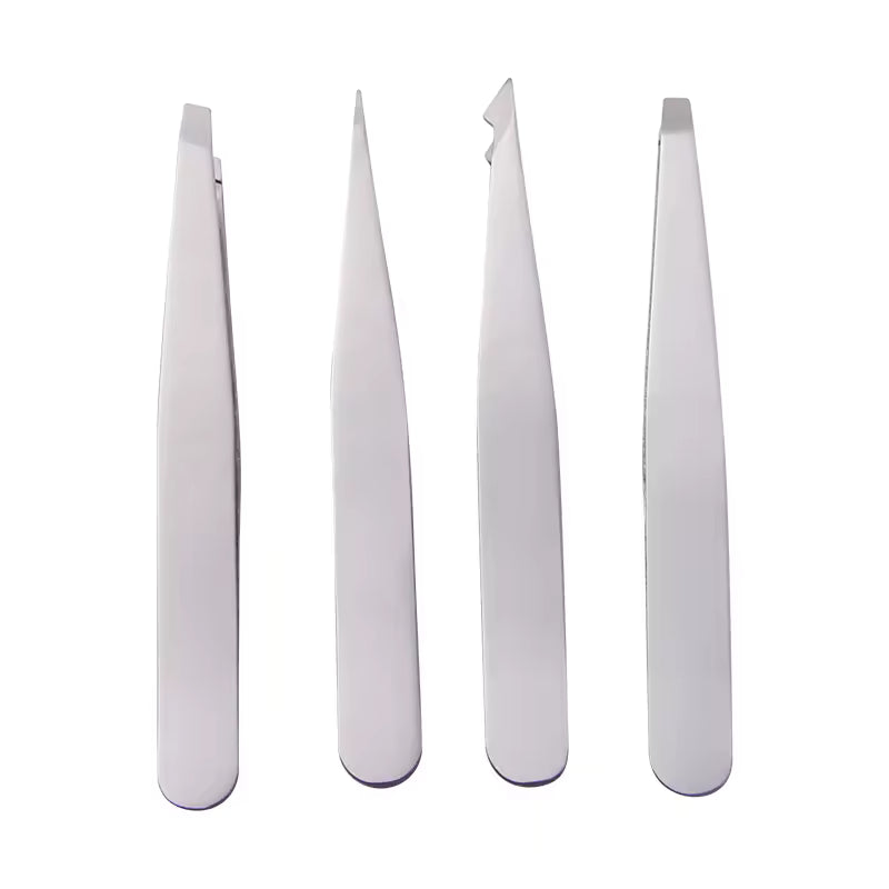 OEM Professional Slanted Eyebrow Tweezers | 430 Stainless Steel | Little Cotton - Little Cotton | Disposable Cotton Products Manufacturer & Wholesale