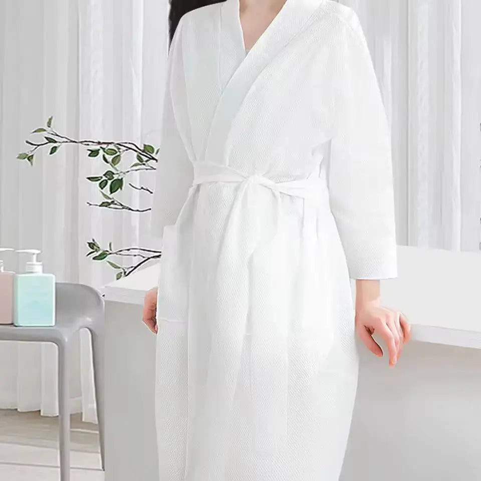 OEM Biodegradable Disposable Spunlace Bathrobes | Little Cotton Little Cotton