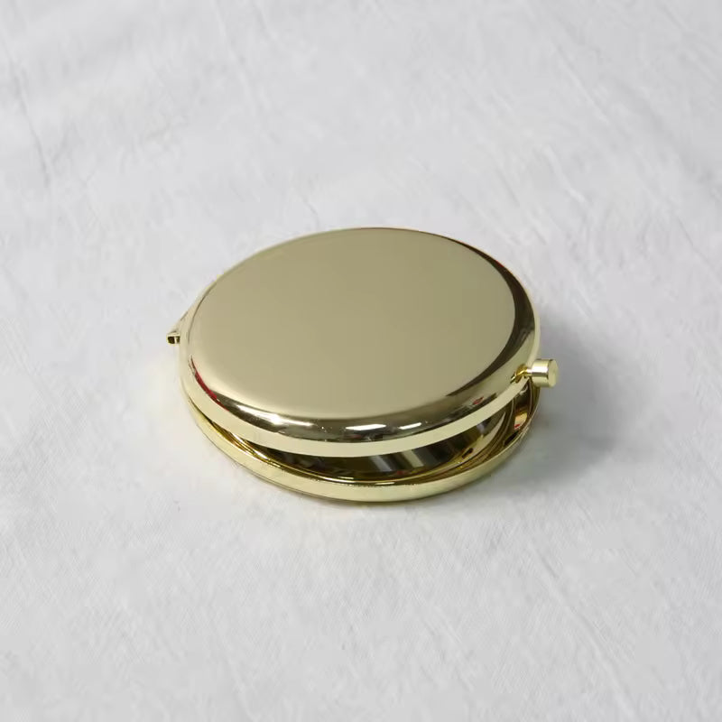 OEM Metal Foldable Pocket Mirror | Custom Laser Logo | Little Cotton