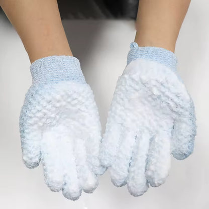 OEM Double-Sided Exfoliating Bath Gloves | Little Cotton