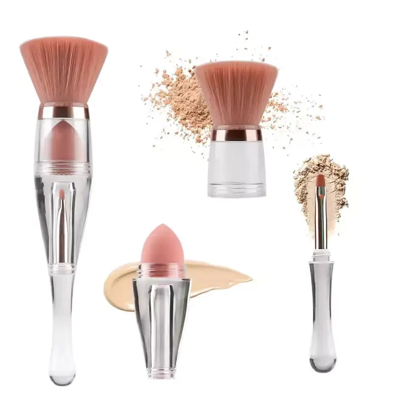 OEM 3-in-1 Multifunctional Travel Makeup Brush | Portable Beauty Tool | Little Cotton Little Cotton | Disposable Cotton Products Manufacturer & Wholesale