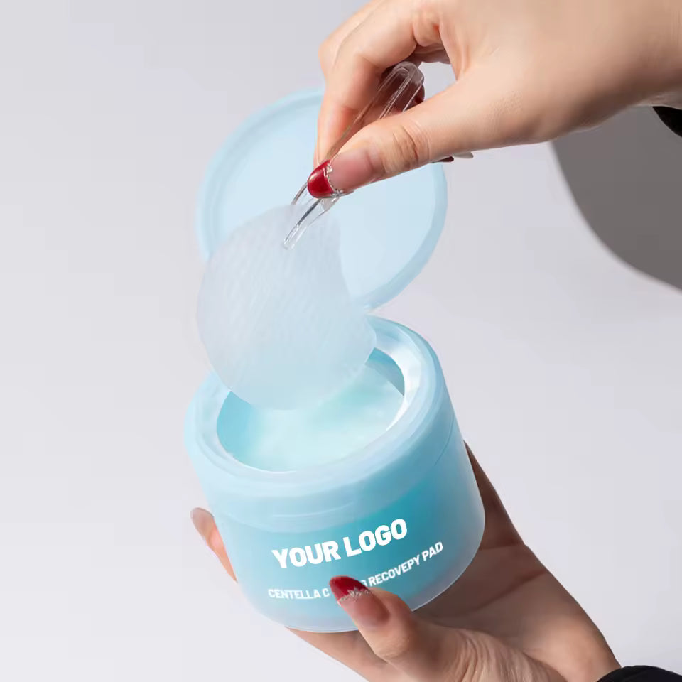 OEM Centella Hydrating Toner Pads with Tweezer | Little Cotton - Little Cotton | Disposable Cotton Products Manufacturer & Wholesale