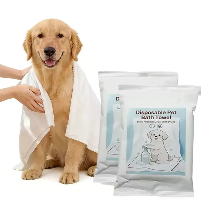 OEM 60x120cm Disposable Pet Bath Towels | 70g Heavy Duty | Little Cotton Little Cotton