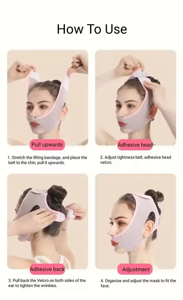 OEM Breathable V-Line Double Chin Reducer Belt | Little Cotton Little Cotton