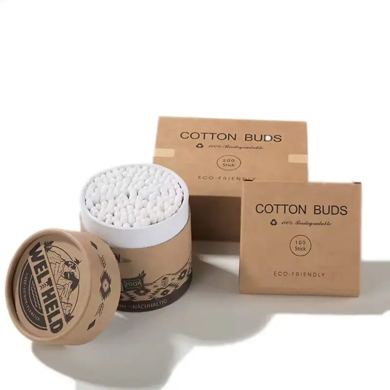 OEM 200 Pcs Bamboo Cotton Swabs | Eco-Friendly Little Cotton Buds Little Cotton