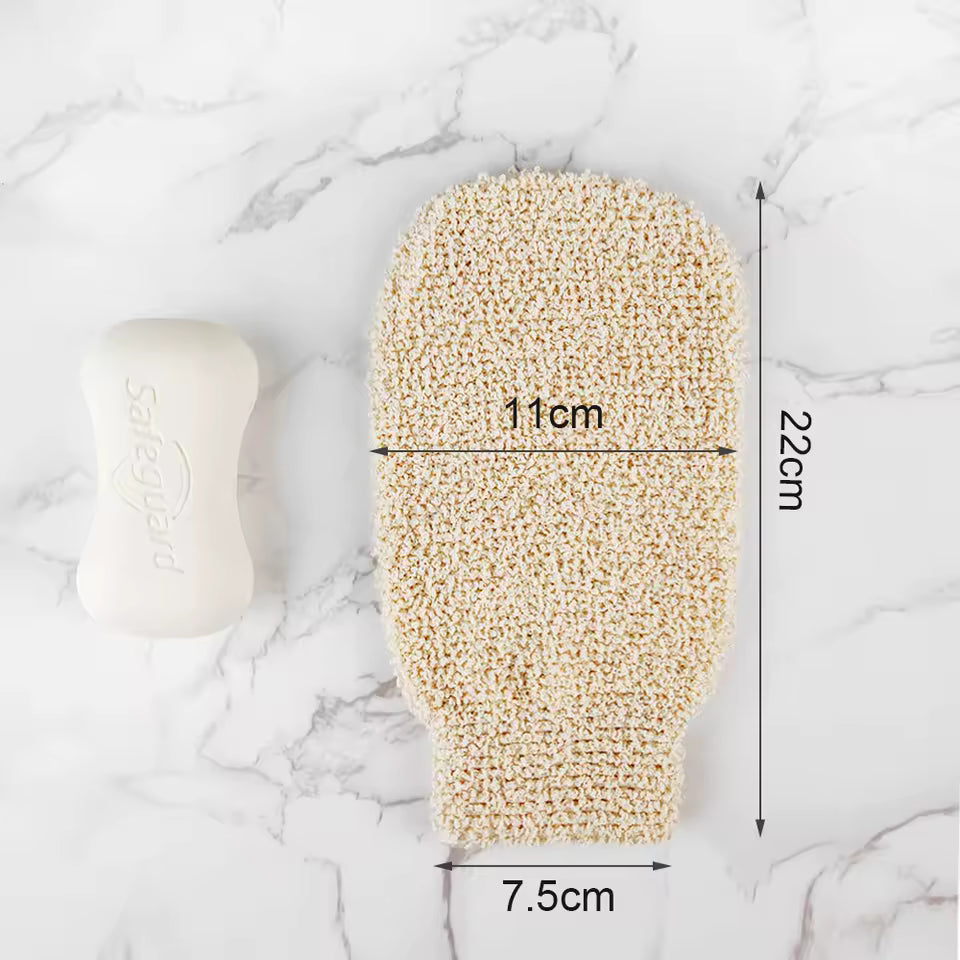 OEM Natural Jute Exfoliating Bath Gloves | Eco-Friendly Body Scrubber | Little Cotton