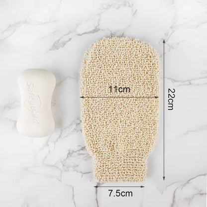 OEM Natural Jute Exfoliating Bath Gloves | Eco-Friendly Body Scrubber | Little Cotton