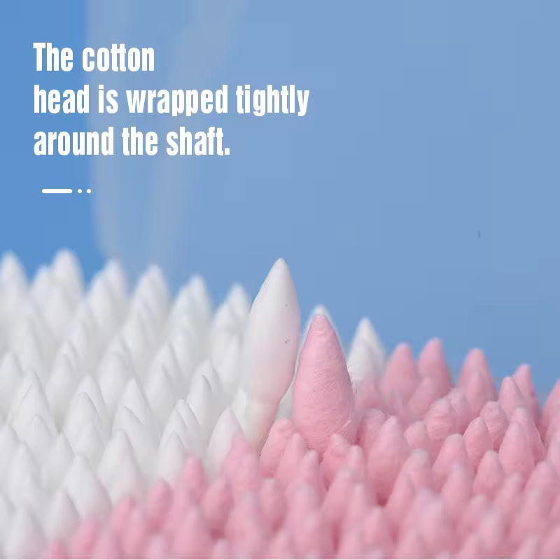OEM 300P Mixed Pink & White Makeup Cotton Buds | Little Cotton
