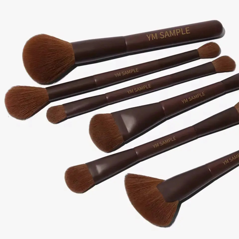 OEM 11-Pc Double-Ended Vegan Makeup Brush Set | Travel Kit | Little Cotton Little Cotton | Disposable Cotton Products Manufacturer & Wholesale