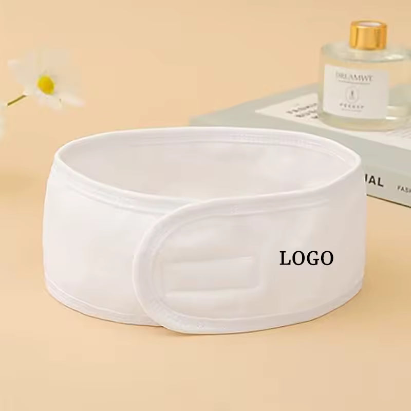 Custom Logo Embroidered Microfiber Spa Headband | Salon Hair Wrap | Little Cotton Little Cotton | Disposable Cotton Products Manufacturer & Wholesale