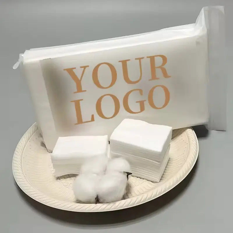 OEM 180pcs Organic 3-Layer Square Cotton Pads | Little Cotton Little Cotton