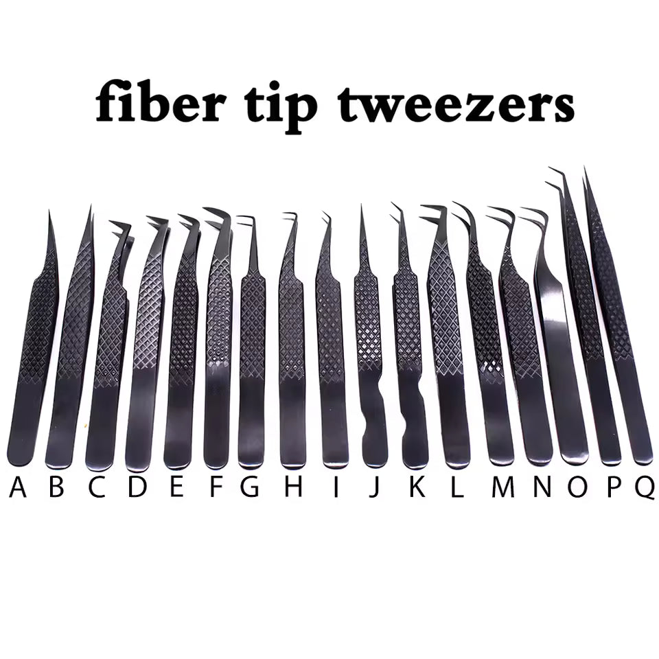 OEM Fiber Tip Volume Lash Tweezers | Zero-Slip Precision | Little Cotton