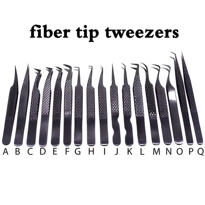 OEM Fiber Tip Volume Lash Tweezers | Zero-Slip Precision | Little Cotton