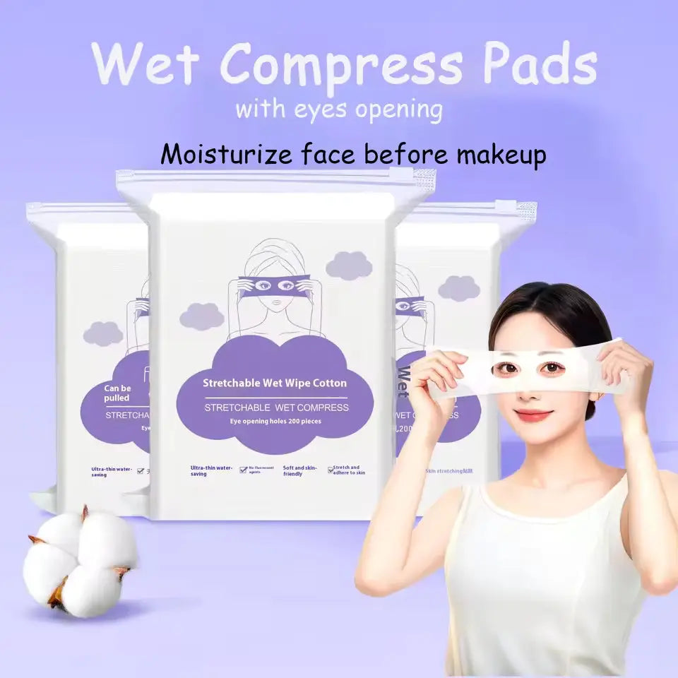 OEM Stretchable Wet Compress Cotton Pads | Little Cotton Little Cotton