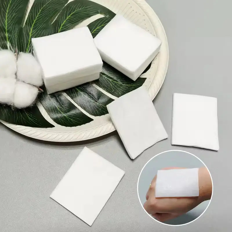 OEM 130gsm 3-Layer Square Cotton Pads (200pcs Bag) | Little Cotton Little Cotton