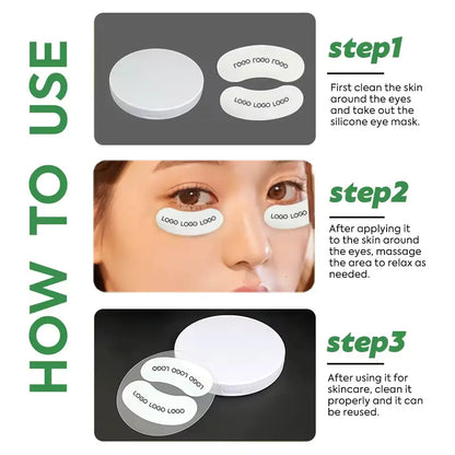 OEM Reusable Silicone Undereye Patches with Travel Case | Little Cotton Little Cotton