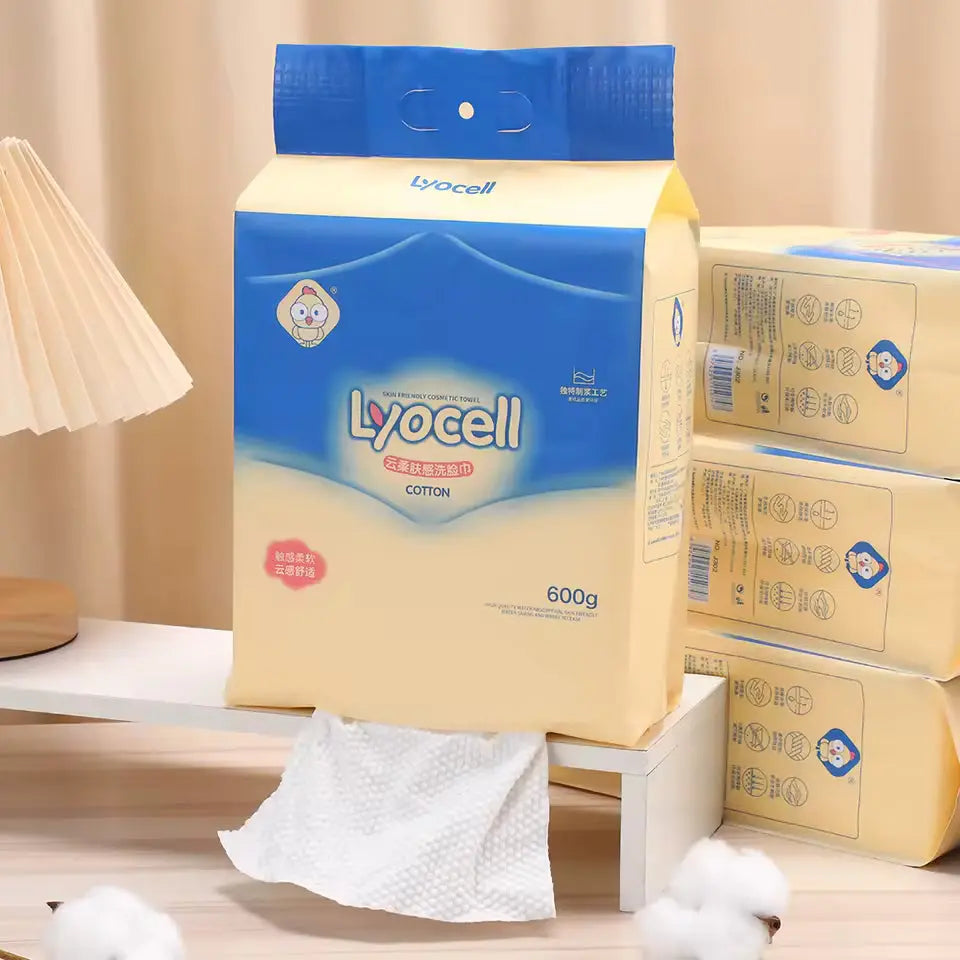 OEM 100GSM Lyocell Disposable Facial Towel | Little Cotton 600g Little Cotton