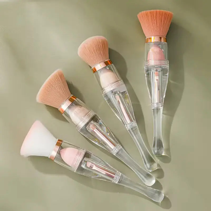 OEM 3-in-1 Multifunctional Travel Makeup Brush | Portable Beauty Tool | Little Cotton Little Cotton | Disposable Cotton Products Manufacturer & Wholesale